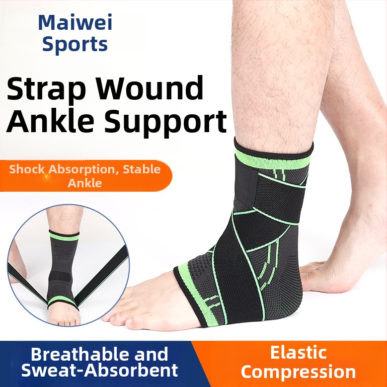 Zaštita gležnja s četiri strane elastičnih traka; materijal tijela: najlon-spandeks-lateks vlakna; za odrasle; za sve sportove