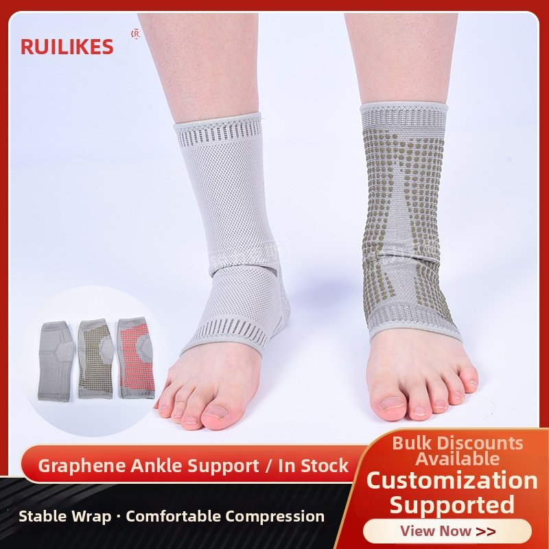 Kotnični zaštitnik gležnja od najlona i grafena; lagan i prozračan; za odrasle; za fitness, trčanje, planinarenje i stolni tenis