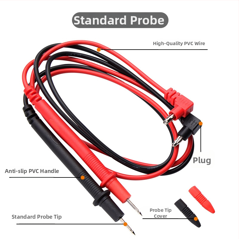 GREENER Toll-stílusú multiméter probe szilikon vezeték és különleges csúcs