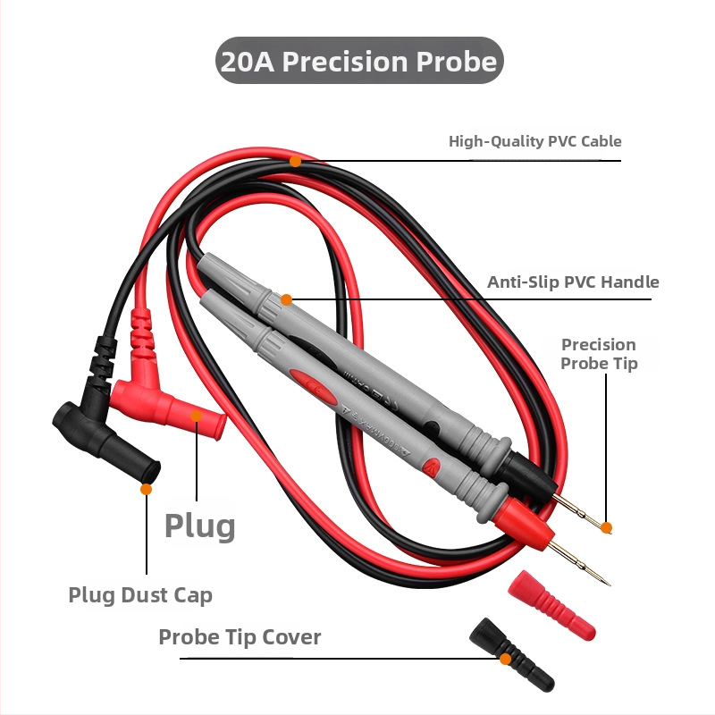 GREENER Toll-stílusú multiméter probe szilikon vezeték és különleges csúcs