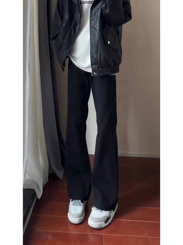 Traperice od denima sa srednjim podignutim strukom, slim-fit, mikroelastičnost, ravni kroj, zatvarač