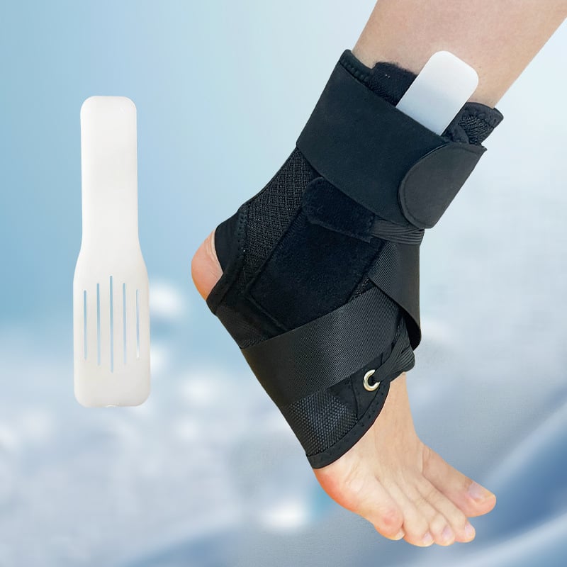 Prijenosni gležni zavoj s vezicom i Velcro remenom, elastična kompresija, za trčanje, košarku, nogomet, odbojku, badminton i planinarenje