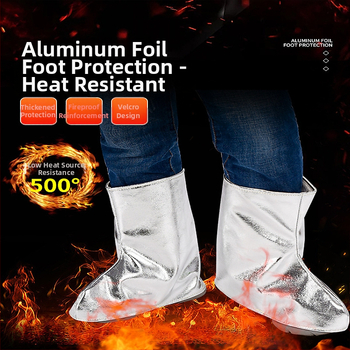 Κάλυμμα παπουτσιών συγκόλλησης με αλουμινόχαρτο, θερμομόνωση, πυροπροστασία έως 500°C, προστασία ποδιών