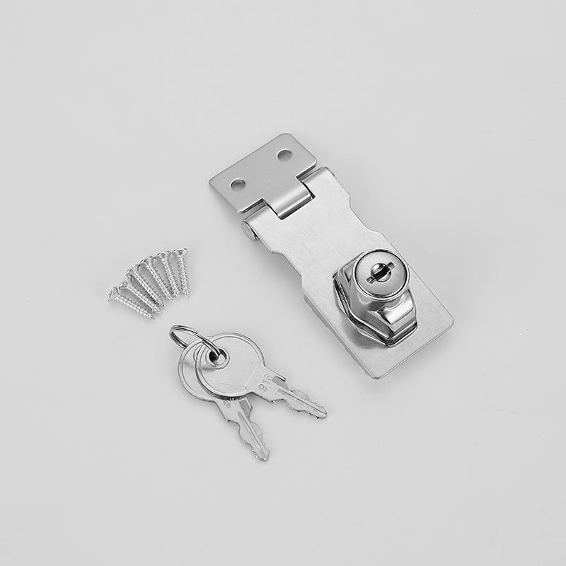 Zaključavajući ladicu ormarić za pohranu bez bušenja, s debelom pločom za zaključavanje od legure cinka; konstrukcija od nehrđajućeg čelika + legura cinka; model Yc – ploča za zaključavanje od nehrđajućeg čelika; pogodna za ormariće, ladice, stolove i kućn