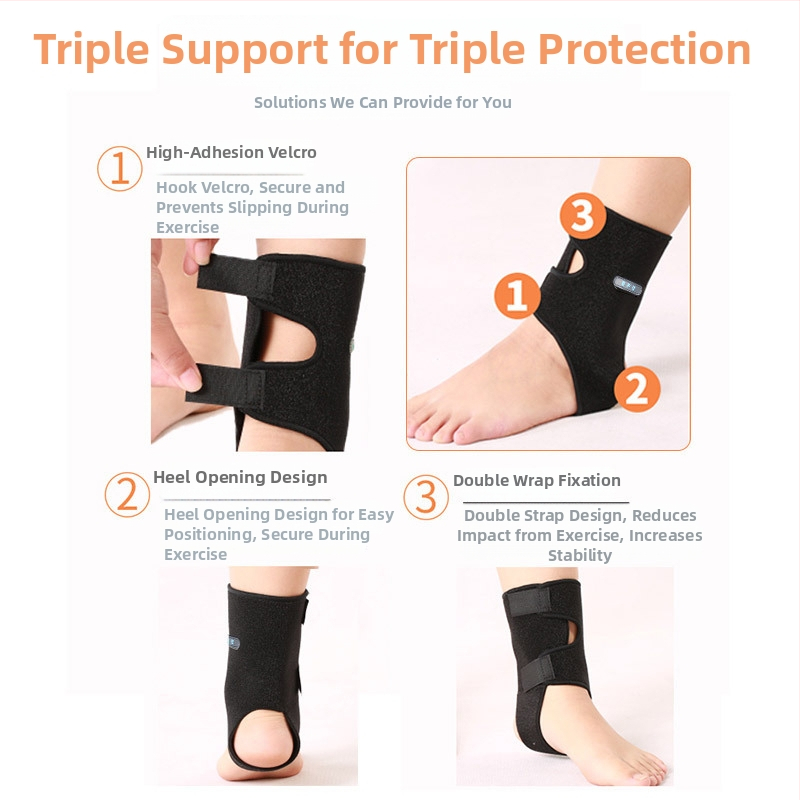 Sportski zaštitnik gležnja s prozračnim Okcloth materijalom, kaiš za fiksaciju gležnja, pogodan za nogomet, košarku i trčanje; pakiranje 40 komada