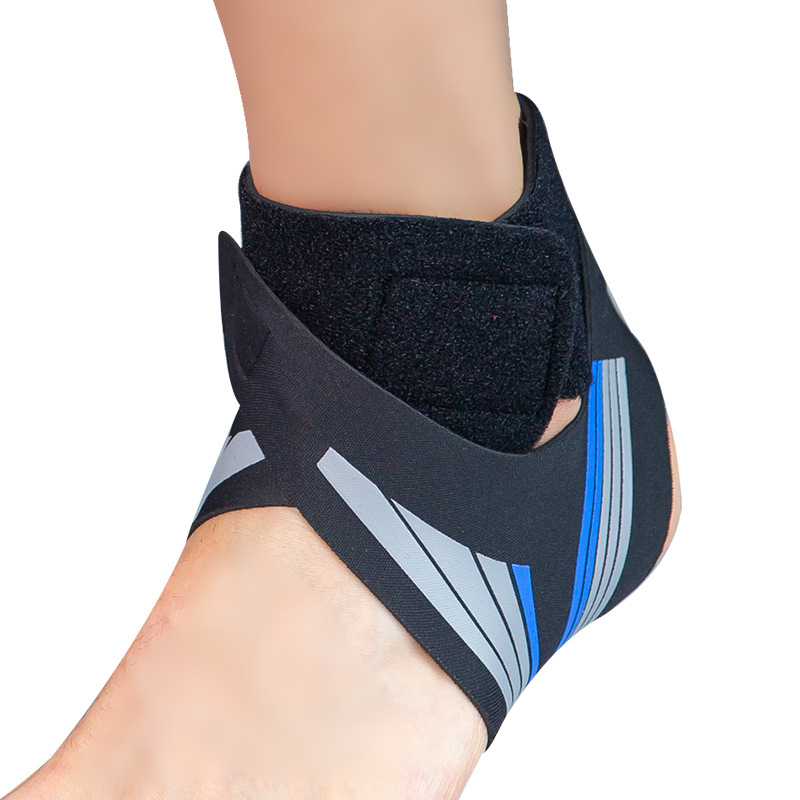 Zaštita gležnja s kompresijom za sport Health Minister, materijali Okcloth/SBR silikon; pogodna za košarku, trčanje, planinarenje, badminton