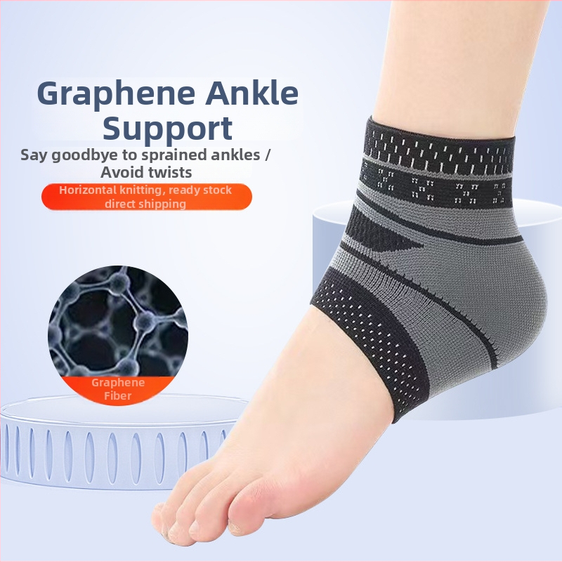 Ortez gležnja od grafene tkanine + elastan, univerzalna prilagodba, zaštita gležnja, pogodna za fitness, biciklizam, planinarenje i zimske sportove