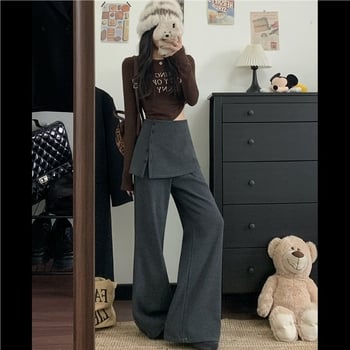 Ženske harem hlače s visokim strukom, tkanina, debele, opušten kroj, proljeće 2025