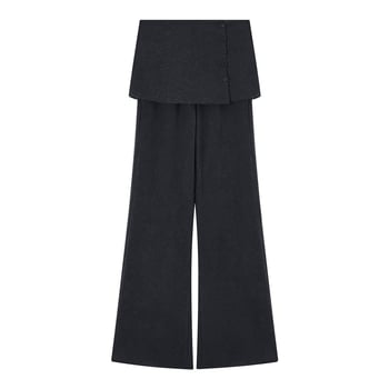 Ženske harem hlače s visokim strukom, tkanina, debele, opušten kroj, proljeće 2025