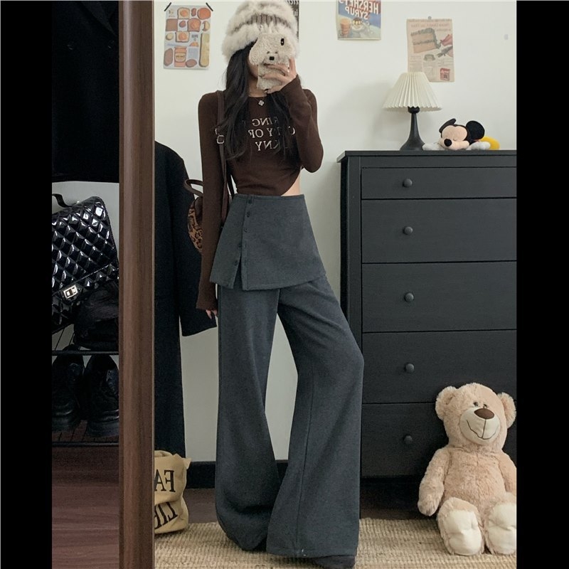 Ženske harem hlače s visokim strukom, tkanina, debele, opušten kroj, proljeće 2025