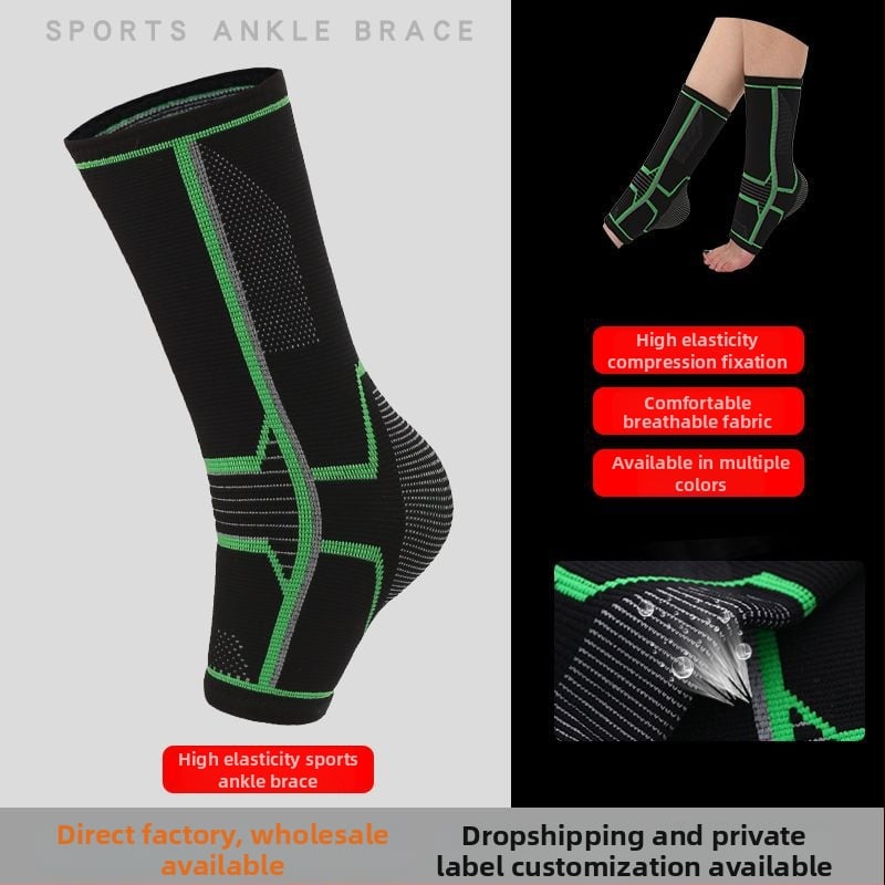 Pleteni najlonski štitnik za gležanj, kompresijska potpora gležnja, za trčanje, nogomet, košarku i badminton, 100 komada, odrasli