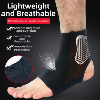 Na skladištu: navlaka za gležanj s kompresijom - poliester, djelomična podrška, zaštita gležnja, za nogomet