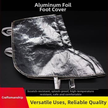 Προστασία ποδιού συγκόλλησης με υψηλή θερμοκρασία – ύφασμα αλουμινόφυλλο, μόνωση θερμότητας, κατάλληλο για ηλεκτρολυτικό αλουμίνιο, βιομηχανία γυαλιού, μεταλλουργία, χύτευση, Jin Tian