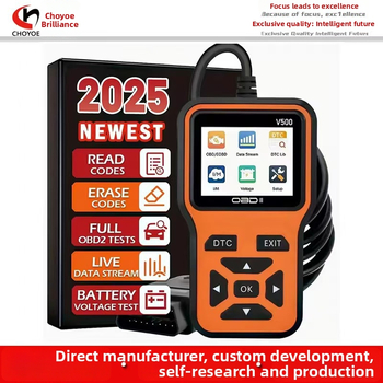 V500 Automobilový diagnostický prístroj OBD2 — číta a vymaže chybové kódy, diagnostický skener, napätie 8–36V, prevádzková teplota 0–50°C
