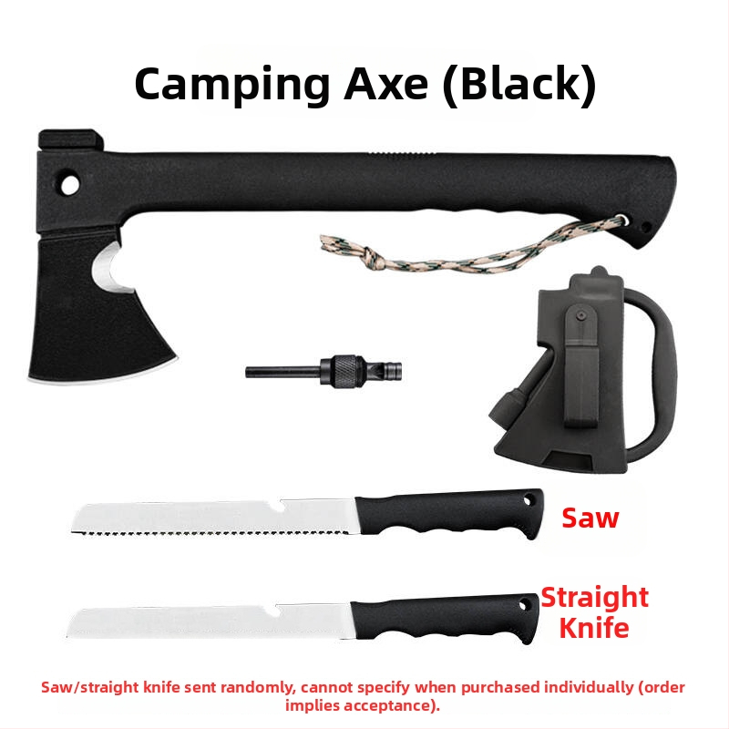 Višenamjenska sjekira za preživljavanje — ručna, s opcijom noža i pile, taktički kamperski alat