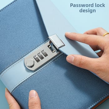 Bilježnica Uno s PU omotom, Dowling papir 80 g, šivano povezivanje, 50–100 stranica, poslovni uredski stil