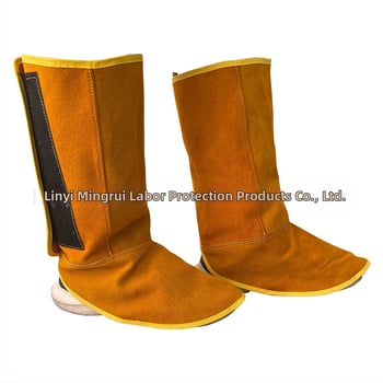 Δερμάτινο προστατευτικό κάλυμμα ποδιού για συγκολλήσεις – πυρίμαχο, θερμοανθεκτικό, προστασία από πιτσιλίσματα, ανθεκτικό στη φθορά