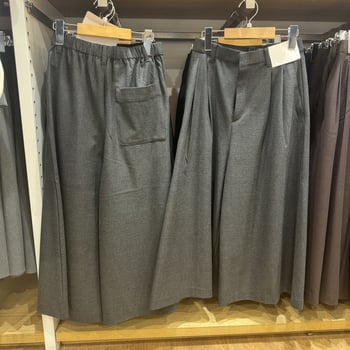 Ženske plisirane culotte hlače s visokim strukom, ravni kroje, široke udobne hlače, 2025 stil (479698)