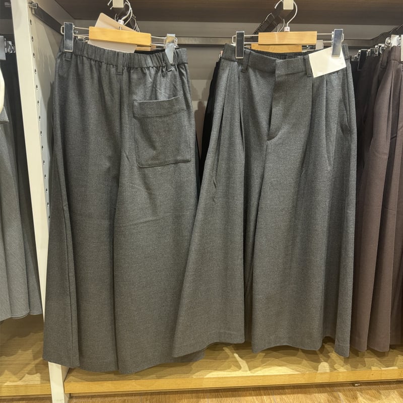 Ženske plisirane culotte hlače s visokim strukom, ravni kroje, široke udobne hlače, 2025 stil (479698)