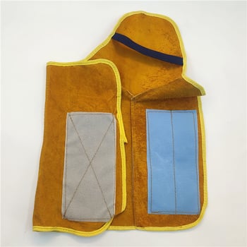 Καλύμματα προστασίας παπουτσιών συγκόλλησης, δέρμα βοδιού με φλίς, παχύτερη μόνωση κατά της καύσης, προστασία ποδιού και κνήμης κατά την ηλεκτροσυγκόλληση