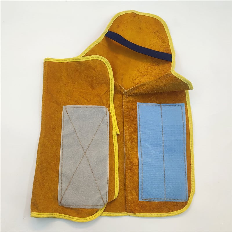 Καλύμματα προστασίας παπουτσιών συγκόλλησης, δέρμα βοδιού με φλίς, παχύτερη μόνωση κατά της καύσης, προστασία ποδιού και κνήμης κατά την ηλεκτροσυγκόλληση