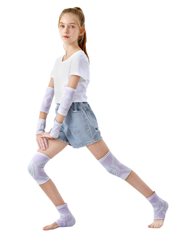 Gyermekeknek szóló boka támogatás sportokra – légáteresztő poliészter, elasztikus kompresszió, védőfelszerelés focihoz, kosárlabdához, görkorcsolázáshoz és futáshoz