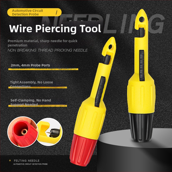 Musen Hall automobilová skúšobná sonda na prepichovanie izolovaných vodičov, testovacia ihla pre multimeter, opravný nástroj