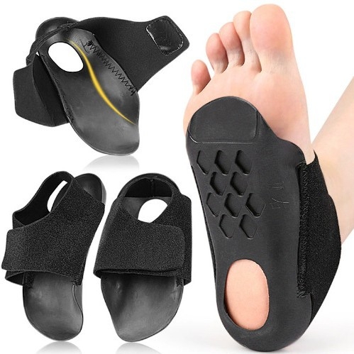 Πάτος υποστήριξης καμάρας με ρυθμιζόμενο Velcro, γενικής χρήσης εξωτερική προστασία ποδιού (TPE + OK ύφασμα, όλο το έτος)