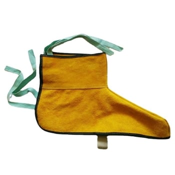 Προστασία ποδιού και κνήμης για συγκόλληση: διπλό δέρμα βοοειδών, υλικό υψηλής πυκνότητας, προστασία κατά τη διάτρηση, προσαρμοσμένες επιλογές, προστασία κατά τη συγκόλληση