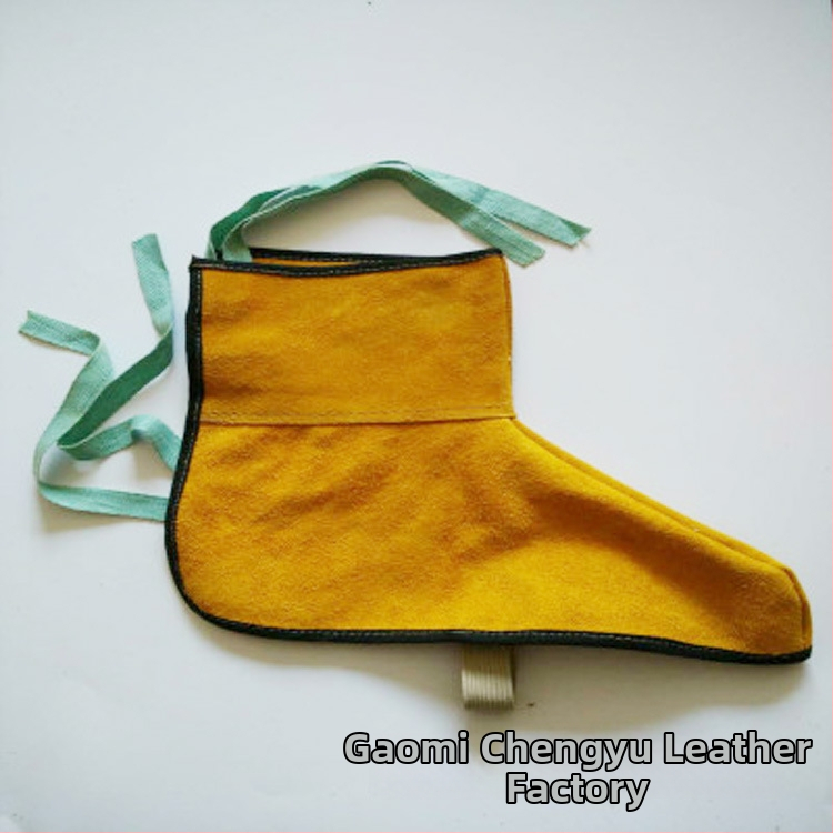 Προστασία ποδιού και κνήμης για συγκόλληση: διπλό δέρμα βοοειδών, υλικό υψηλής πυκνότητας, προστασία κατά τη διάτρηση, προσαρμοσμένες επιλογές, προστασία κατά τη συγκόλληση