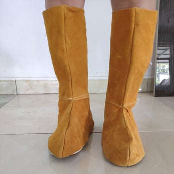 Προστασία ποδιών και ποδιού για συγκόλληση από διπλό βοοειδές δέρμα – προστασία διάτρησης, θερμομόνωση και προστασία από σπινθήρες