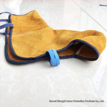 Δερμάτινα προστατευτικά ποδιών για συγκόλληση, διπλό στρώμα δέρματος, θερμομονωτικά, ανθεκτικά σε υψηλές θερμοκρασίες και φλόγες