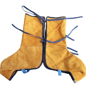 Δερμάτινα προστατευτικά ποδιών για συγκόλληση, διπλό στρώμα δέρματος, θερμομονωτικά, ανθεκτικά σε υψηλές θερμοκρασίες και φλόγες