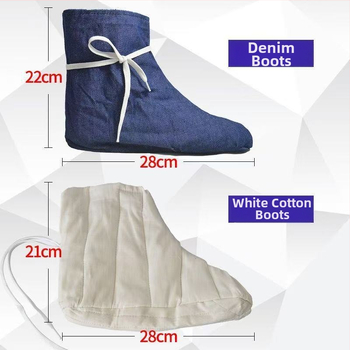 Huankang προστατευτικό κάλυμμα ποδιού, ντένιμ, αντιολισθητική προστασία, Κωδικός Blue Cloth Socks