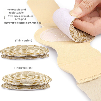 Udobne uloške s podesivom potporom luka i podrškom plantarne fascije za plosna stopala; materijali: silikon, najlon, SBR, gel; stil: podnožna potpora, svakodnevno nošenje; sve sezone