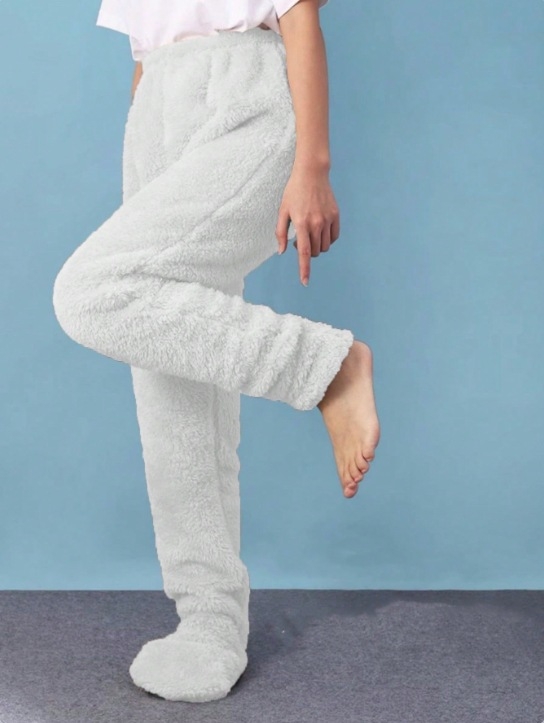 Zimska sve-u-jednom pidžama s integriranim čarapama, zaštita gležnja i koljena, opušten stil, materijal spandex, proizvodni kod Ttgsxedc