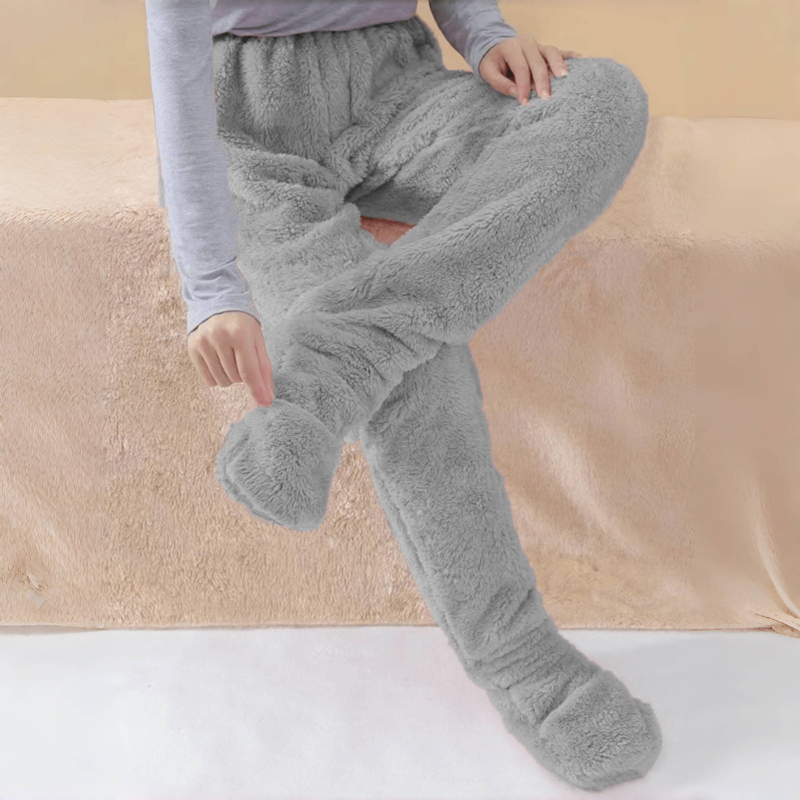 Zimska sve-u-jednom pidžama s integriranim čarapama, zaštita gležnja i koljena, opušten stil, materijal spandex, proizvodni kod Ttgsxedc