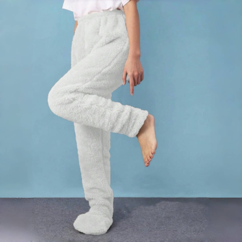 Zimska sve-u-jednom pidžama s integriranim čarapama, zaštita gležnja i koljena, opušten stil, materijal spandex, proizvodni kod Ttgsxedc