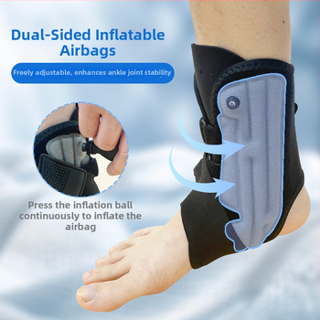 Felfújható bokaortézis felnőtteknek – elasztikus kompresszió, Velcro-szövet, bokaízületi fixáció, alkalmas kosárlabdára és futásra