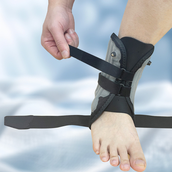 Felfújható bokaortézis felnőtteknek – elasztikus kompresszió, Velcro-szövet, bokaízületi fixáció, alkalmas kosárlabdára és futásra