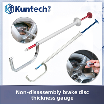Bez demontáže merací prístroj na hrúbku brzdového kotúča s digitálnym displejom a perom na meranie opotrebenia brzdových platničiek
