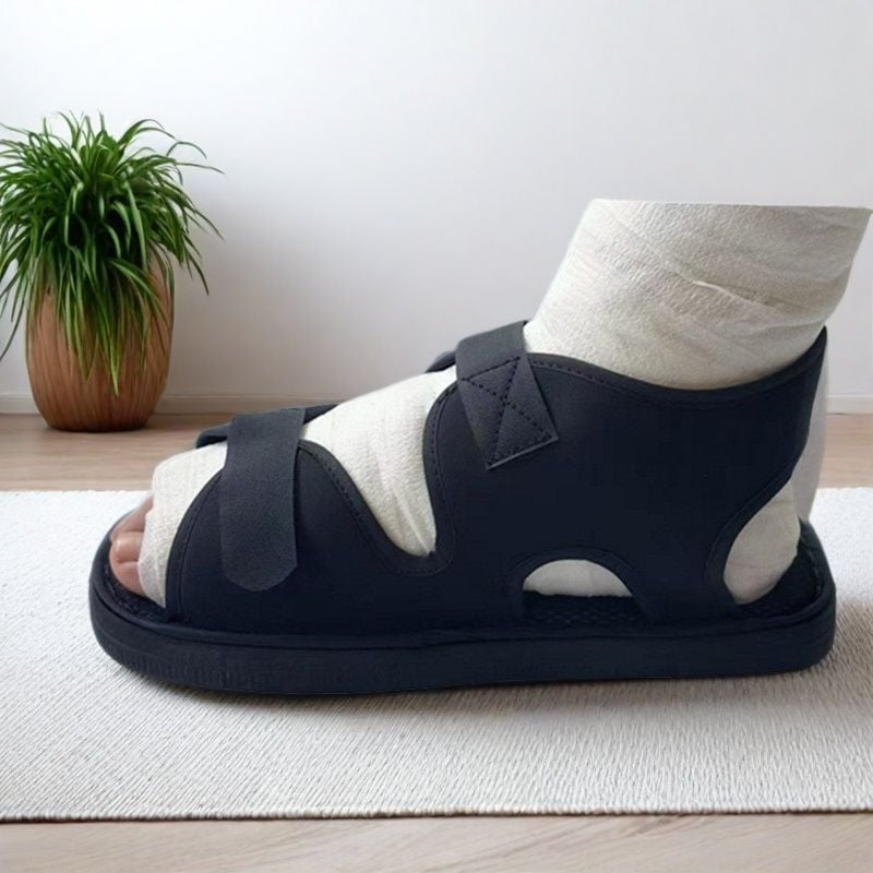 Cipele za rehabilitaciju ozljede stopala — EVA materijal, cipele s otvorenim prstom, slip-on, za sve sezone, model 022