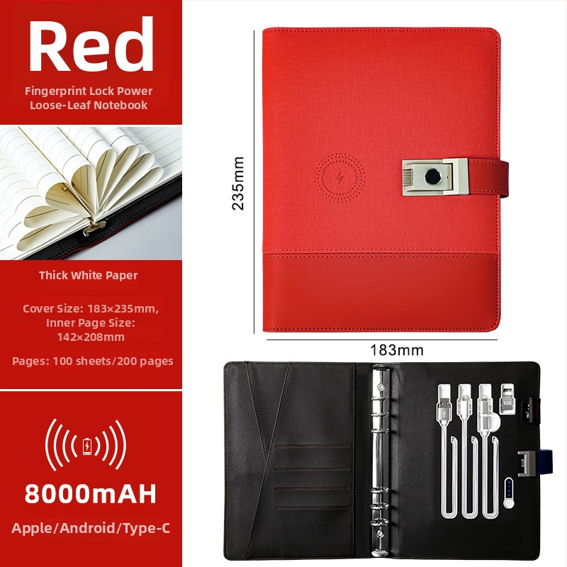 Bilježnica s podijeljenim listovima, kožnim omotom, šumski papir 80 g/m², 100 stranica