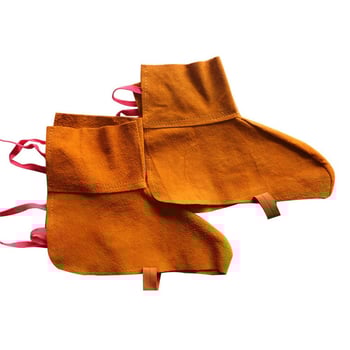 Κάλυμμα παπουτσιών για συγκολλητές, δύο-στρώσεων δέρμα βοδινού, θερμική μόνωση, προστασία από πιτσιλιές, κατάλληλο για συγκόλληση, τρίψιμο, κοπή