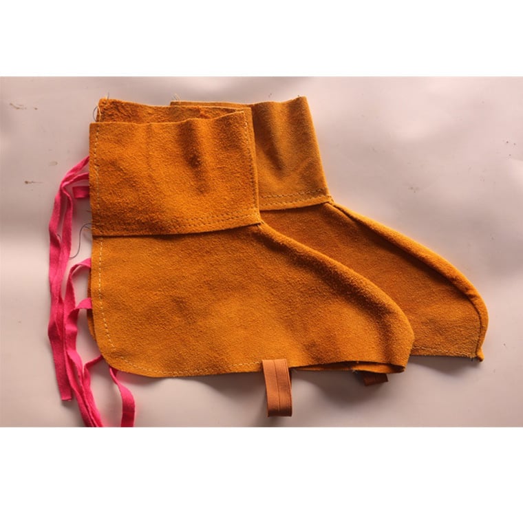 Κάλυμμα παπουτσιών για συγκολλητές, δύο-στρώσεων δέρμα βοδινού, θερμική μόνωση, προστασία από πιτσιλιές, κατάλληλο για συγκόλληση, τρίψιμο, κοπή