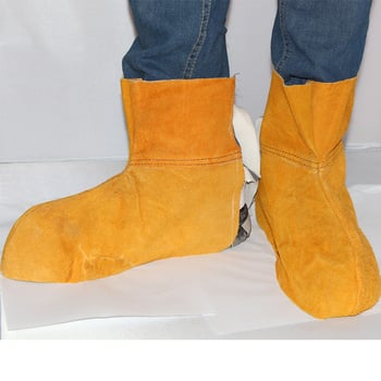 Προστατευτικά παπούτια για συγκόλληση από δέρμα μοσχαρίσιο – σουέντ δέρμα μοσχαρίσιο, προστασία από πιτσιλίσματα ηλεκτροκόλλησης, διάφορες επιλογές (Προέλευση: Linyi; Τύπος: ποικίλοι; Υλικό: σουέντ μοσχαρίσιο δέρμα)