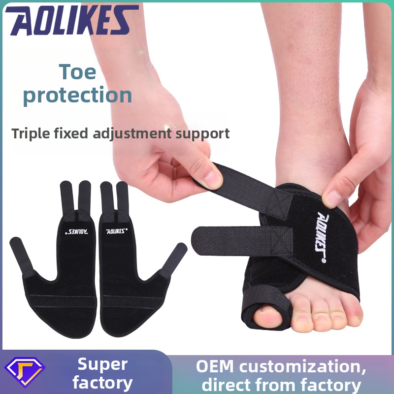Bunion-korrigáló pánt a nagy lábujjhoz - Velcro rögzítés, modell HH-1051, márka Aolikes, bal és jobb láb pár, 30 napos garancia