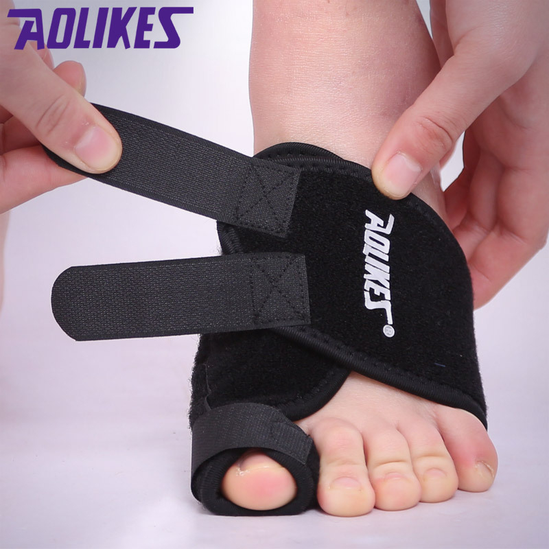 Bunion-korrigáló pánt a nagy lábujjhoz - Velcro rögzítés, modell HH-1051, márka Aolikes, bal és jobb láb pár, 30 napos garancia