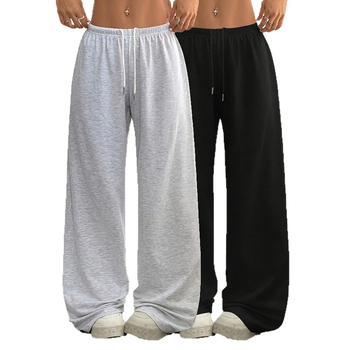 Casual παντελόνια με χαλαρή γραμμή, ιαπωνοκορεάτικο στυλ ανάπαυσης, πολυεστέρας 95%+, ελαστική μέση