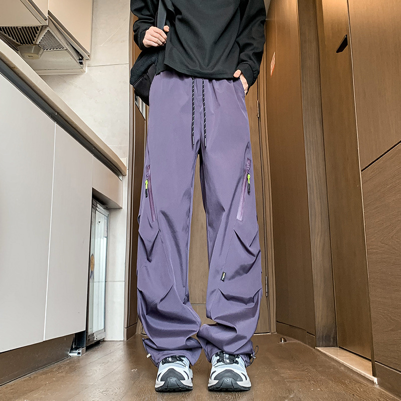 Férfi háromvédelmes túranadrág, egyenes szabású, vízálló poliészter keverék, mikro-elasztikus, középső derék, HK9662